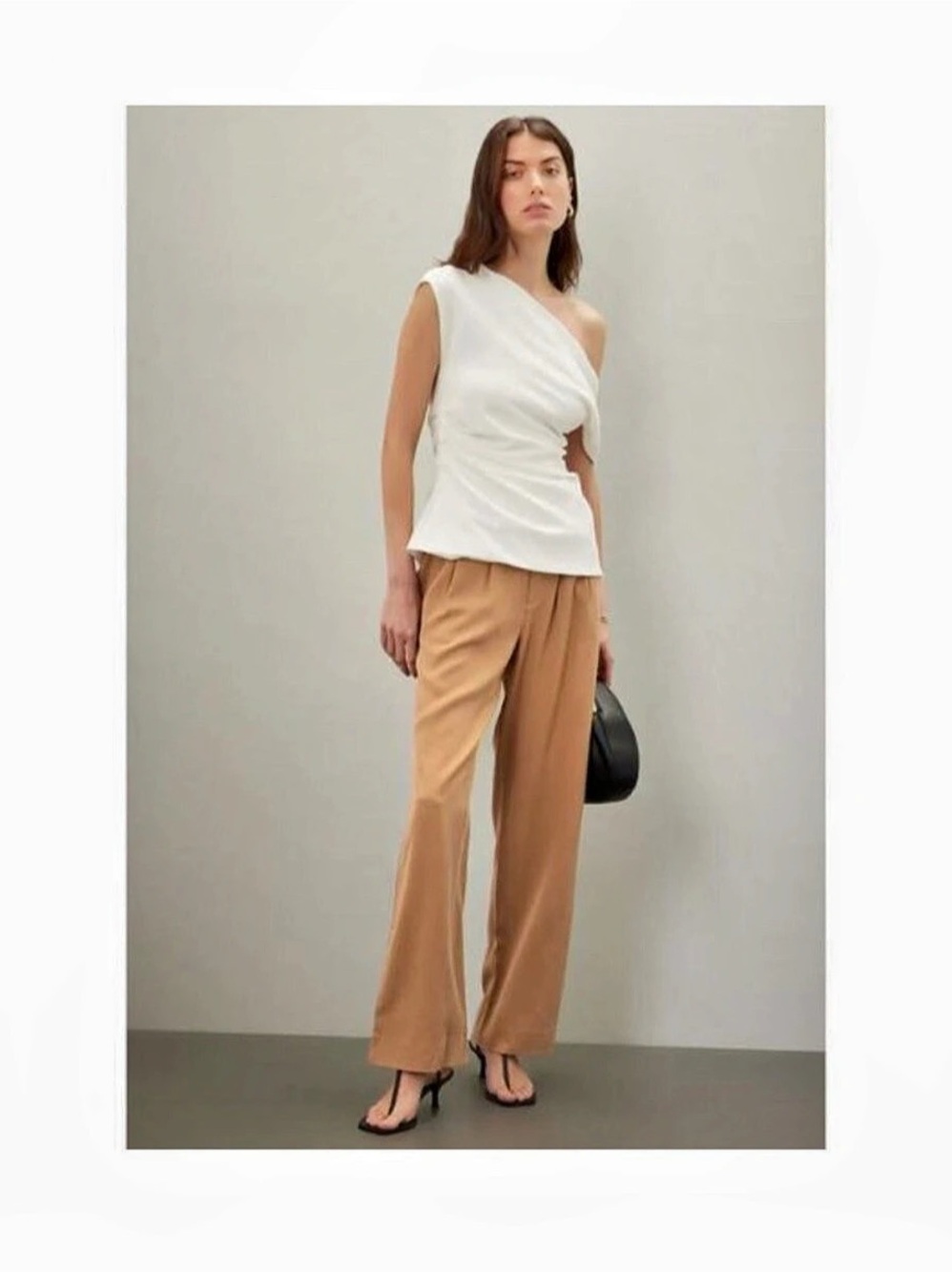Reformation Mason Pant in Tan